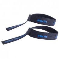 Лямки для тяги STARFIT SU-812, с накладкой из EVA, противоскользящие, черные